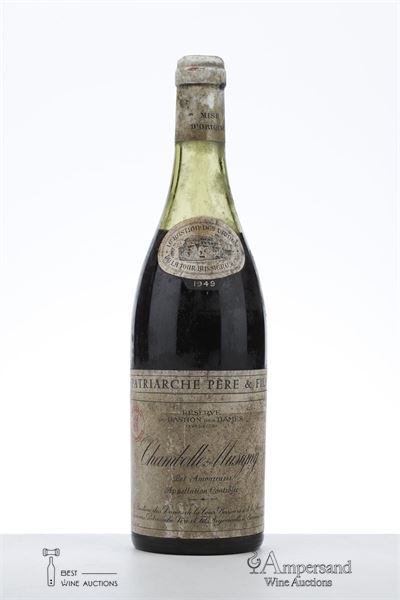 CHAMBOLLE MUSIGNY LES AMOUREUSES RESERVE DU BASTION DES DAMES 1949 - Patriarche - 1 Bottle