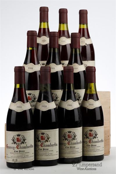GEVREY CHAMBERTIN CLOS PRIEUR 1988 - Charles Mortet - 10 Bottles