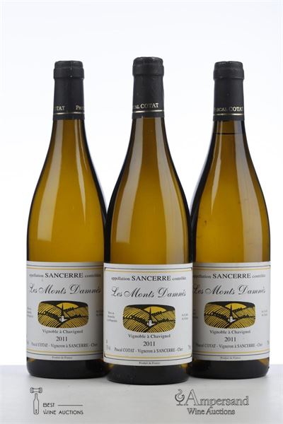 SANCERRE LES MONTS DAMNES 2011 - Pascal Cotat - 3 Bottles