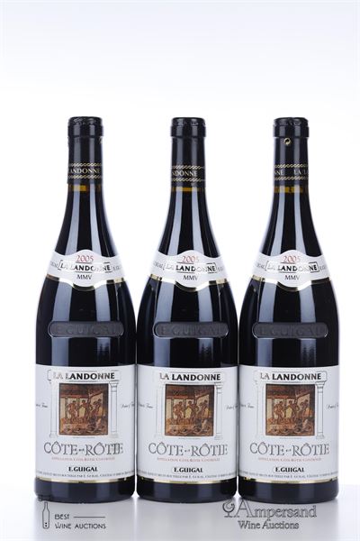 COTE ROTIE LA LANDONNE 2005 - Guigal - 3 Bottles - Owc 3