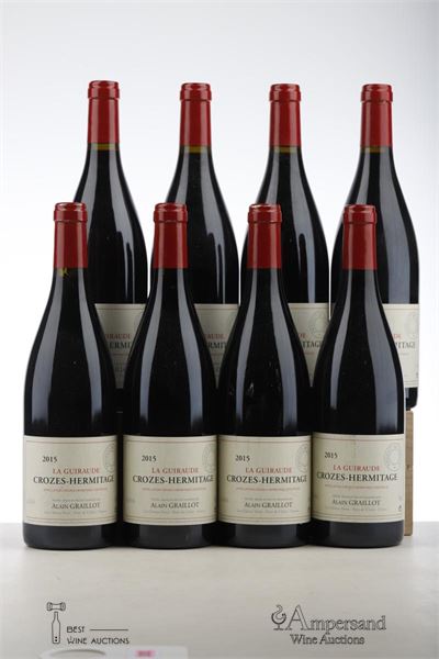 CROZES HERMITAGE LA GUIRAUDE 2015 - Alain Graillot - 8 Bottles