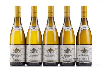 PULIGNY MONTRACHET LES PUCELLES 2005 - Domaine Leflaive - 5 Bottles