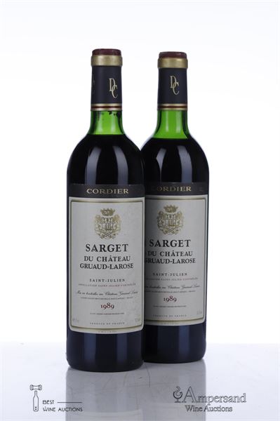 SARGET DE GRUAUD LAROSE 1989- 2 Bottles