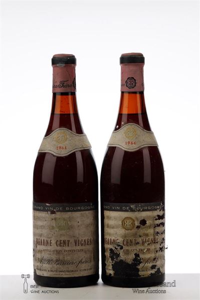 BEAUNE CENT VIGNES 1964 - Barriere - 2 Bottles