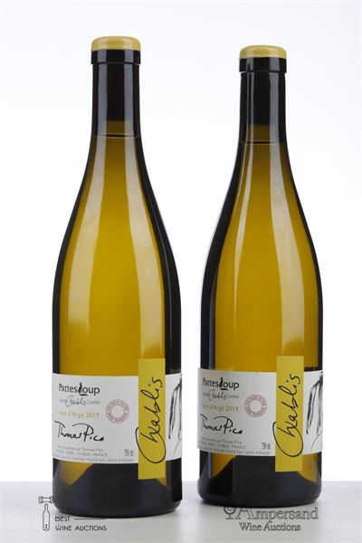 CHABLIS VENT D'ANGE 2019 - Thomas Pico - Domaine Pattes Loup - 2 Bottles