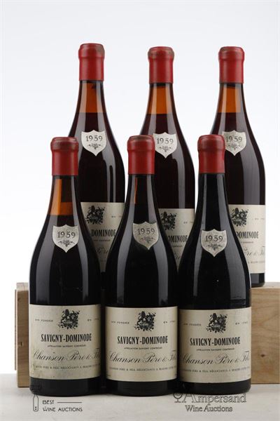 SAVIGNY LES BEAUNE LA DOMINODE 1959 - Chanson - MB - 6 Bottles