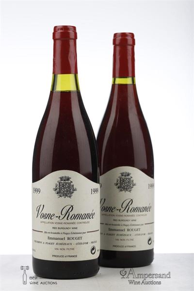 VOSNE ROMANEE 1999 - Emmanuel Rouget - 2 Bottles