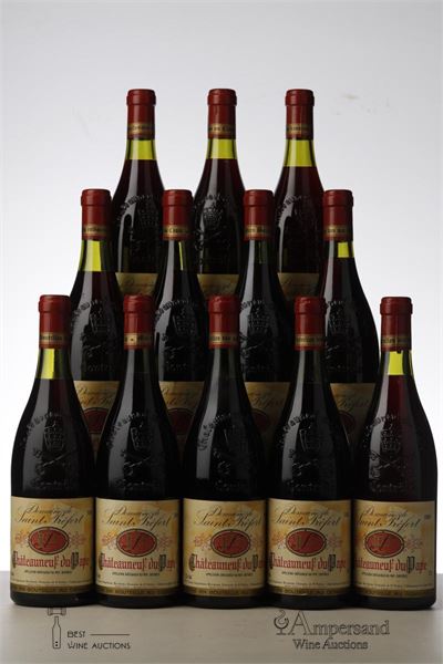 CHATEAUNEUF DU PAPE 1986 - Domaine Saint Prefert - 12 Bottles