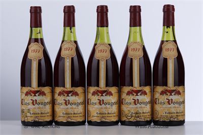 CLOS VOUGEOT 1977 - Cathiard Molinier - 5 Bottles