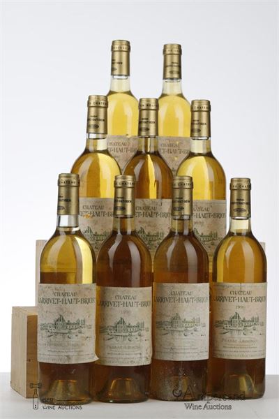 LARRIVET HAUT BRION BLANC 1990 - Mc - 9 Bottles