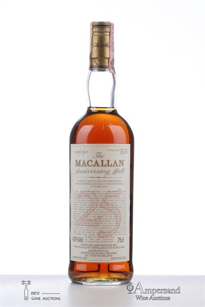 MACALLAN 25 Y ANNIVERSARY MALT 1962 - Bottled in 1987 - Macallan - Giovinetti Import - 1 Bottle