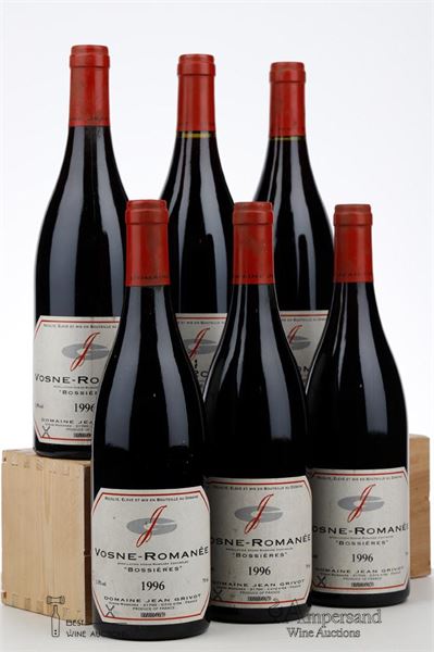VOSNE ROMANEE BOSSIERES 1996 - Jean Grivot - 6 Bottles