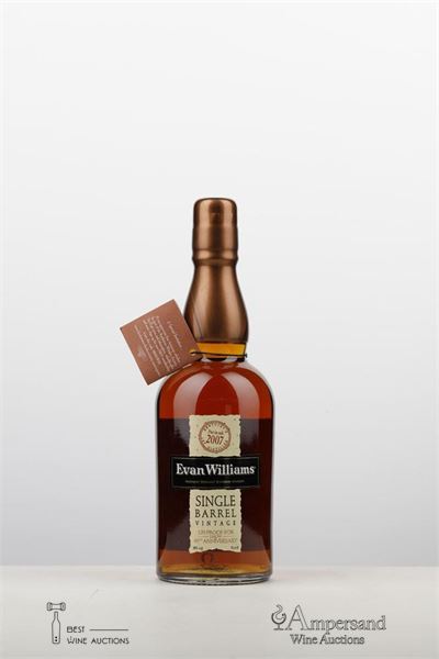 SINGLE BARREL VINTAGE BOURBON 2007 - Evan Williams - 60,0 ABV - Barreled in 2007 - Bottled on 2016 - 1 Bottle