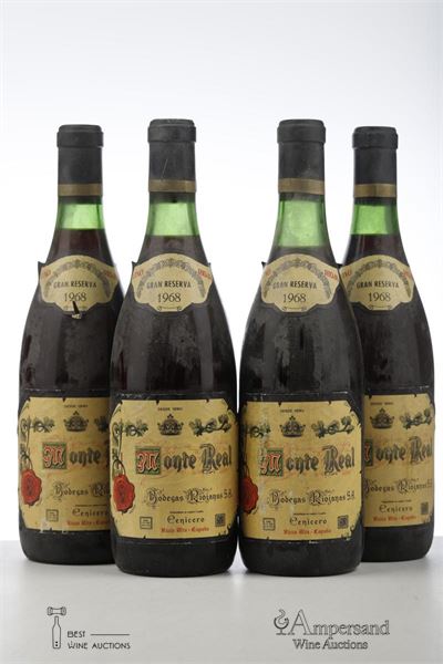 MONTE REAL GRAN RESERVA 1968 - Riojanas - 4 Bottles