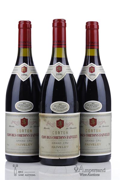 CORTON CLOS DES CORTONS 1996 - Faiveley - 3 Bottles