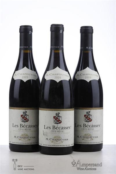 COTE ROTIE LES BECASSES 2009 - Chapoutier - 3 Bottles