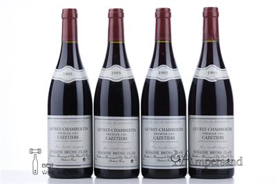 GEVREY CHAMBERTIN CAZETIERS 1993 - Bruno Clair - 8 Bottles