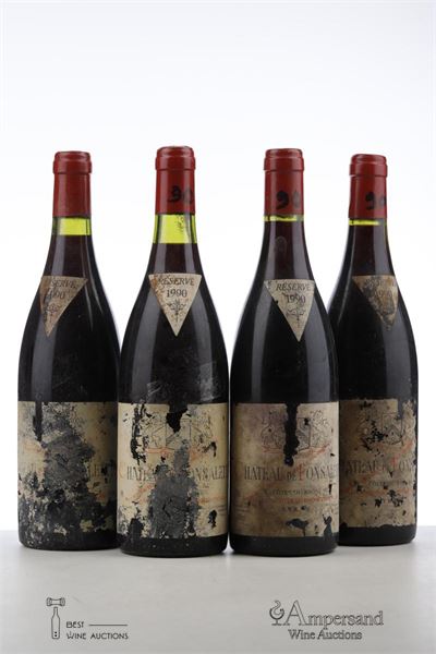 CHATEAU DE FONSALETTE SYRAH 1990 - Reynaud - 4 Bottles