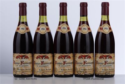 VOSNE ROMANEE LES MALCONSORTS 1984 - Cathiard Molinier - 5 Bottles