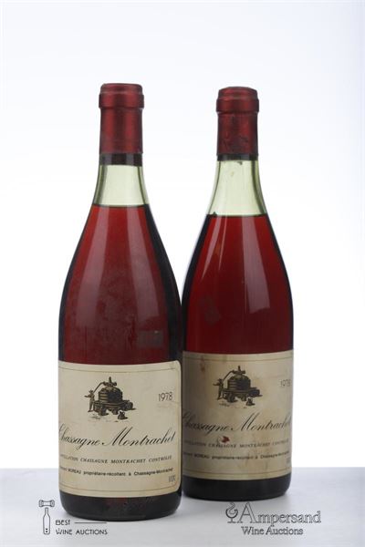 CHASSAGNE MONTRACHET ROUGE 1978 - Bernard Moreau - 2 Bottles