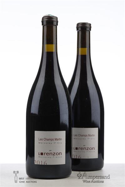 MERCUREY CHAMPS MARTIN 2016 - Bruno Lorenzon - 2 Bottles