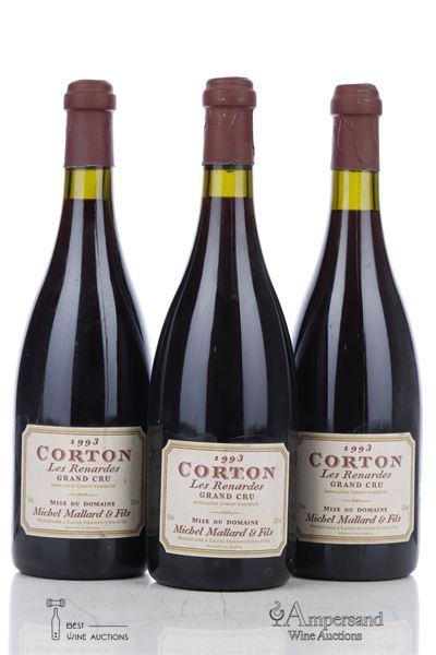 CORTON LES RENARDES 1993 - Michel Mallard - 3 Bottles