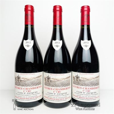 GEVREY CHAMBERTIN CLOS ST JACQUES 2012 - Armand Rousseau - 3 Bottles