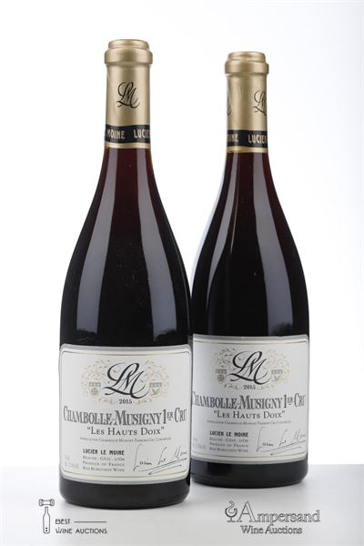 CHAMBOLLE MUSIGNY LES HAUTS DOIX 2015 - Lucien Le Moine - 2 Bottles