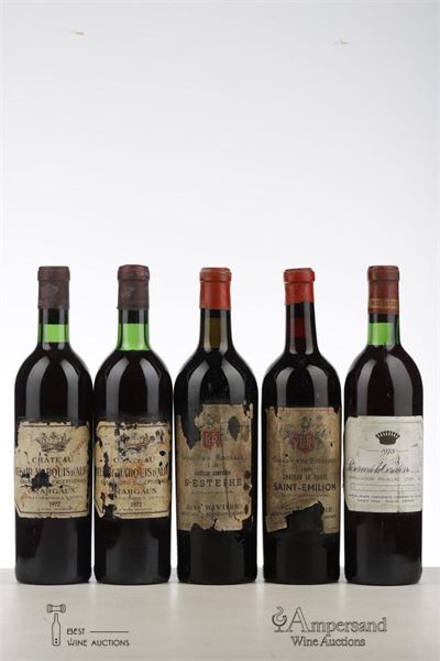 MIXED LOT BORDEAUX - 5 Bottles