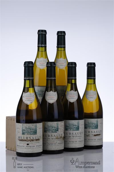 MEURSAULT CLOS DE MAZERAY 1993 - Jacques Prieur - 6 Bottles