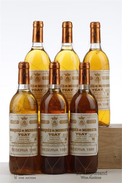YGAY RESERVA BLANCO 1989 - Marques de Murrieta - 6 Bottles