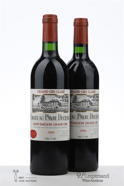 PAVIE DECESSE 1986 - Mc - 2 Bottles