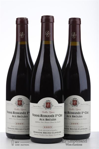 VOSNE ROMANEE AUX BRULEES VIEILLES VIGNES 2009 - Bruno Clavelier - 3 Bottles