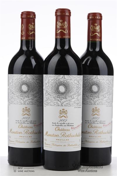 MOUTON ROTHSCHILD 2002 - Mc - 3 Bottles
