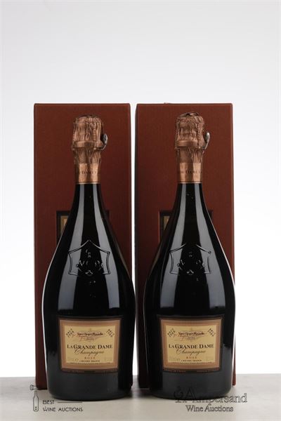 VEUVE CLICQUOT LA GRANDE DAME ROSE 1988 - Veuve Cliquot  - 2 Bottles - Oc 1