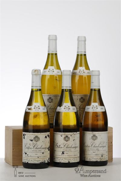 CORTON CHARLEMAGNE 1997 - Domaine de la Juviniere - 5 Bottles
