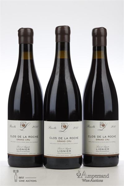 CLOS DE LA ROCHE 2010 - Lucie et Auguste Lignier - 3 Bottles