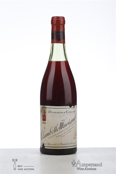 CHAMBOLLE MUSIGNY VIGNES DU CHATEAU 1959 - Chateau Grivelet - 1 Bottle