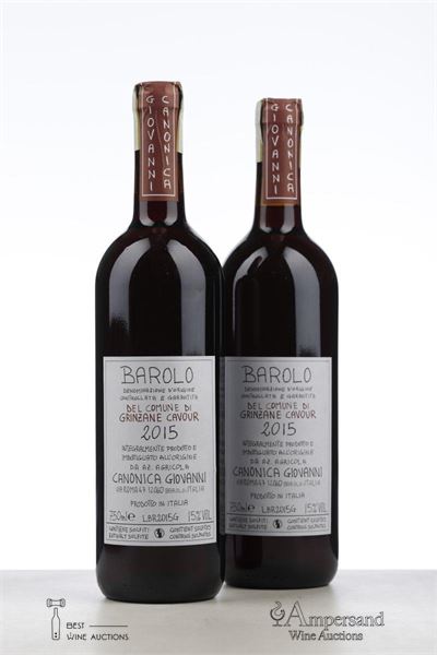 BAROLO DEL COMUNE GRINZANE CAVOUR 2015 - Giovanni Canonica - 2 Bottles
