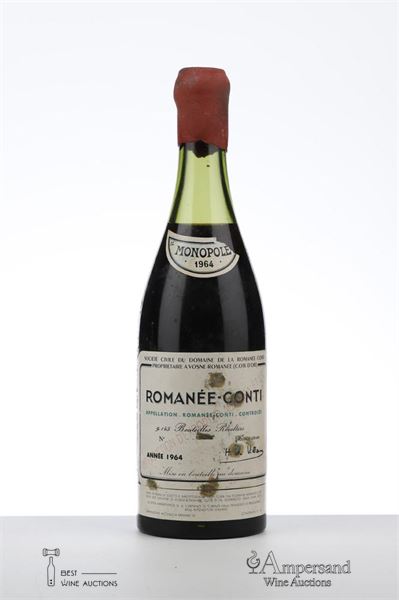 ROMANEE CONTI 1964 - Domaine de la Romanee Conti - Italian Import - 1 Bottle