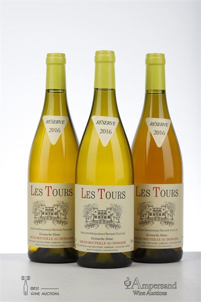 CHATEAU DES TOURS BLANC 2016 - Reynaud - 3 Bottles