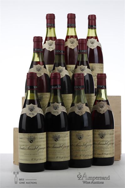 NUITS ST GEORGES 1976 - Grafe Lecocq - 10 Bottles