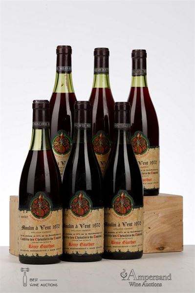 MOULIN A VENT 1970 - Remy Gauthier - Tastevin - 6 Bottles