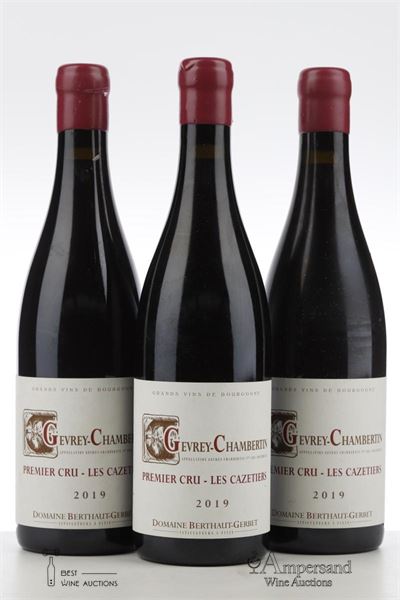 GEVREY CHAMBERTIN LES CAZETIERS 2019 - Berthaut Gerbet - 3 Bottles