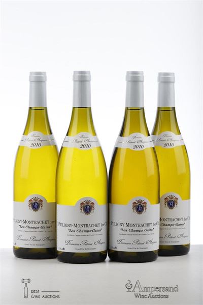 PULIGNY MONTRACHET LES CHAMPS GAINS 2010 - Potinet Ampeau - 4 Bottles