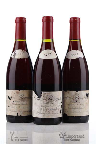 CORTON RENARDES 1996 - Leroy - 3 Bottles