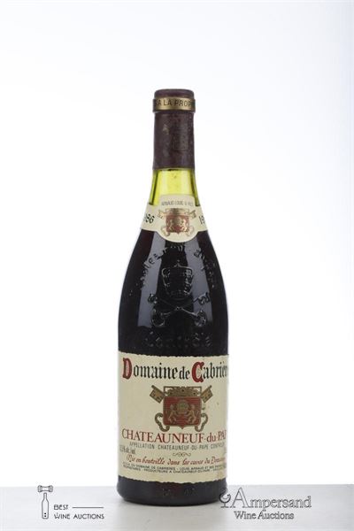CHATEAUNEUF DU PAPE DOMAINE DE CABRIERES 1986 - Louis Arnaud - 1 Bottle