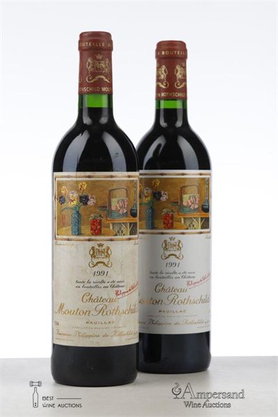 MOUTON ROTHSCHILD 1991 - Mc - 2 Bottles
