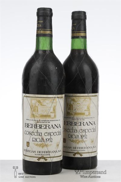 BERBERANA COSECHA ESPECIAL 1952 - Berberana - 2 Bottles