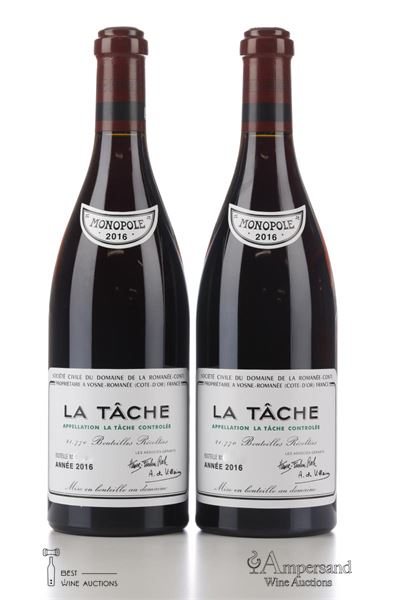 LA TACHE 2016 - Domaine de La Romanee Conti - 2 Bottles